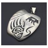 Silver necklace pendant