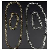 2 set of necklaces and wristbands