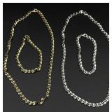2 set of necklaces and wristbands