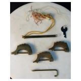 Vintage Chinese Carp Fish Art Padlock Lock