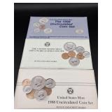 US Mint Uncirculated Coin 1988/1989/1998