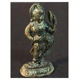 Hindu Goddess Apsara Statue Bronze