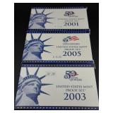 United States Mint proof Set 2001/2003/2001