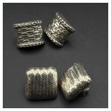 2 Silver earrings