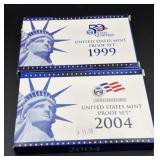 United States Mint Proof Set 1999 / 2004