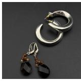 Silver earrings
