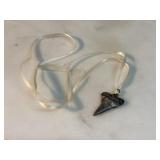 HANDMADE JEWELRY SHARk TOOTH FOSSIL NECKLACE