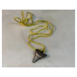 HANDMADE SHARk TOOTH FOSSIL NECKLACE