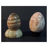Vintage Polished Stone Marble-like Egg