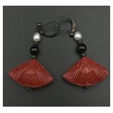 Silver earrings