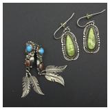 2 Silver earrings