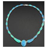 Stunning silver necklace
