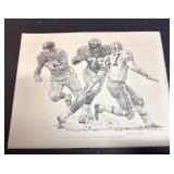 1960 New York Giants Print Shell Oil Company