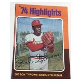 Vintage Card -Bob Gibson- 74 Highlights-3