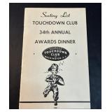 34th Annual Touchdown Awards Dinner Seating List