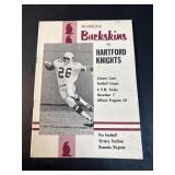 1969 Buckskins vs Knights Nov 7 Program