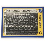 Vintage Card- Notre Dame National Champs-