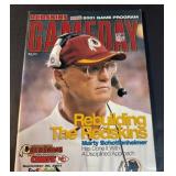 2001 Official Redskins Game Program