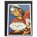 Y.A. Tittle Football Card