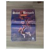 Vintage Saint Bernard Basketball Poster
