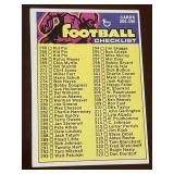 Vintage Card -Football Checklist- 265-396