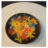 Abstract Ceramic Wall Plate