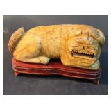 Vintage Chinese Carved Figure Foo Lion