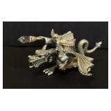 1989 Pewter Dragon & Rider Masterworld