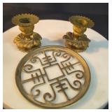Vintage Brass Candlestick Holder