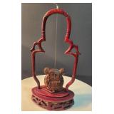 Chinese Rosewood Hanging Ring Display Stand