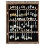 collection of souvenir spoons