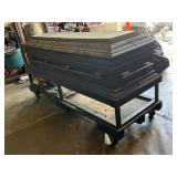 LARGE REALISTIC Coffin/Casket on Wheeled Base