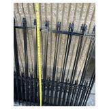 Apprx (30) Sections 4ft Tall Metal Fencing w/Poles
