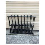 Apprx (30) Sections 3ft Tall Metal Fencing w/poles