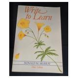 Write to Learn by Donald M. Murray