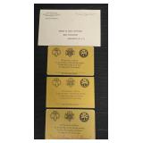 Vintage membership cards