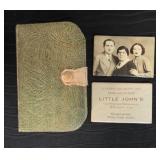 Vintage Photograph & Folding Grooming Travel Set