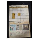 Vintage Calendar 1973