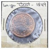 USA Braided Hair Cent ï¿½ 1849