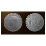 Australia 2 shillings (florin) ï¿½ 1947