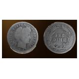 USA Barber Dime ï¿½ 1912