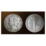 USA Mercury Dime ï¿½ 1940 /1940-S/1941-D