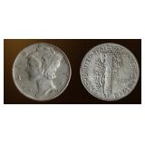 USA Mercury Dime ï¿½ 1943 /1918