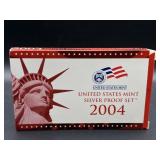 2004 United States Mint Silver Proof Set