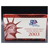 2003 United States Mint Silver Proof Set