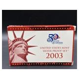 2003 United States Mint Silver Proof Set