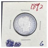 USA Barber Quarter ï¿½ 1892