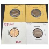 4 USA Lincoln Wheat Cent