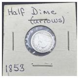 USA Seated Liberty Half Dime ï¿½ 1853