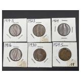 6 USA Lincoln Wheat Cent